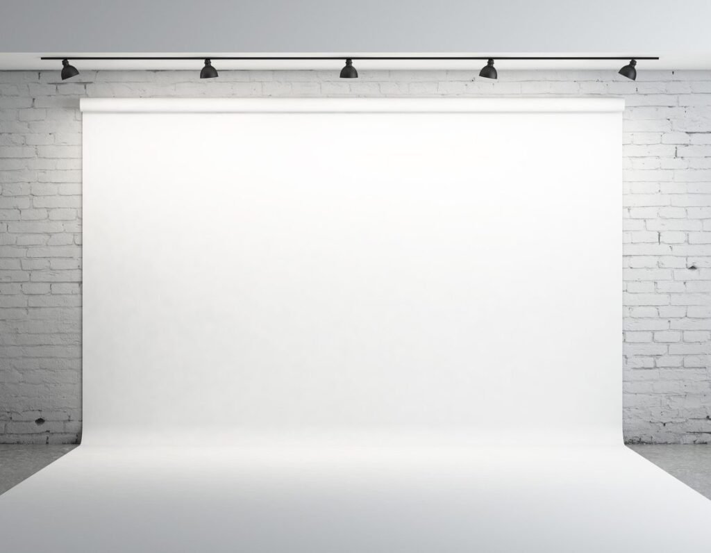 White backdrop