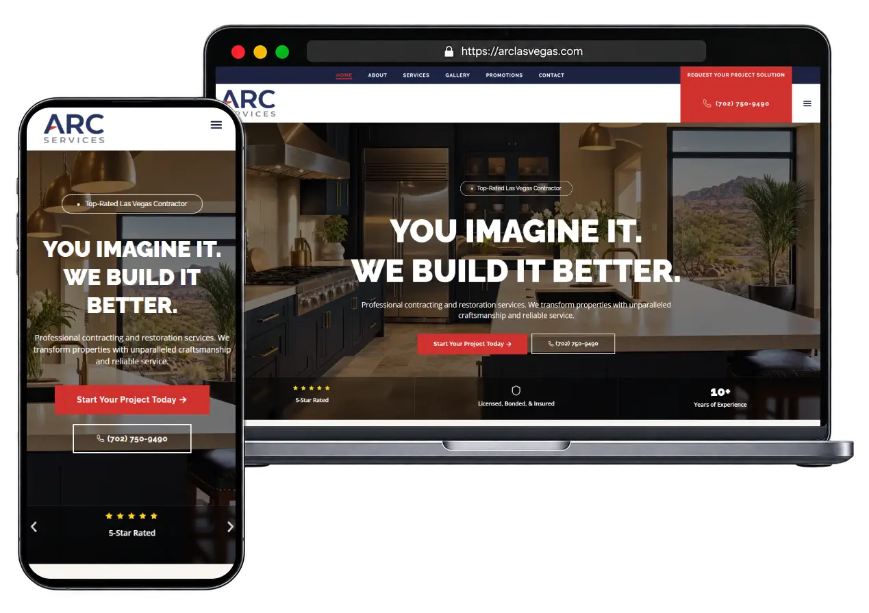 Arc-services-website preview