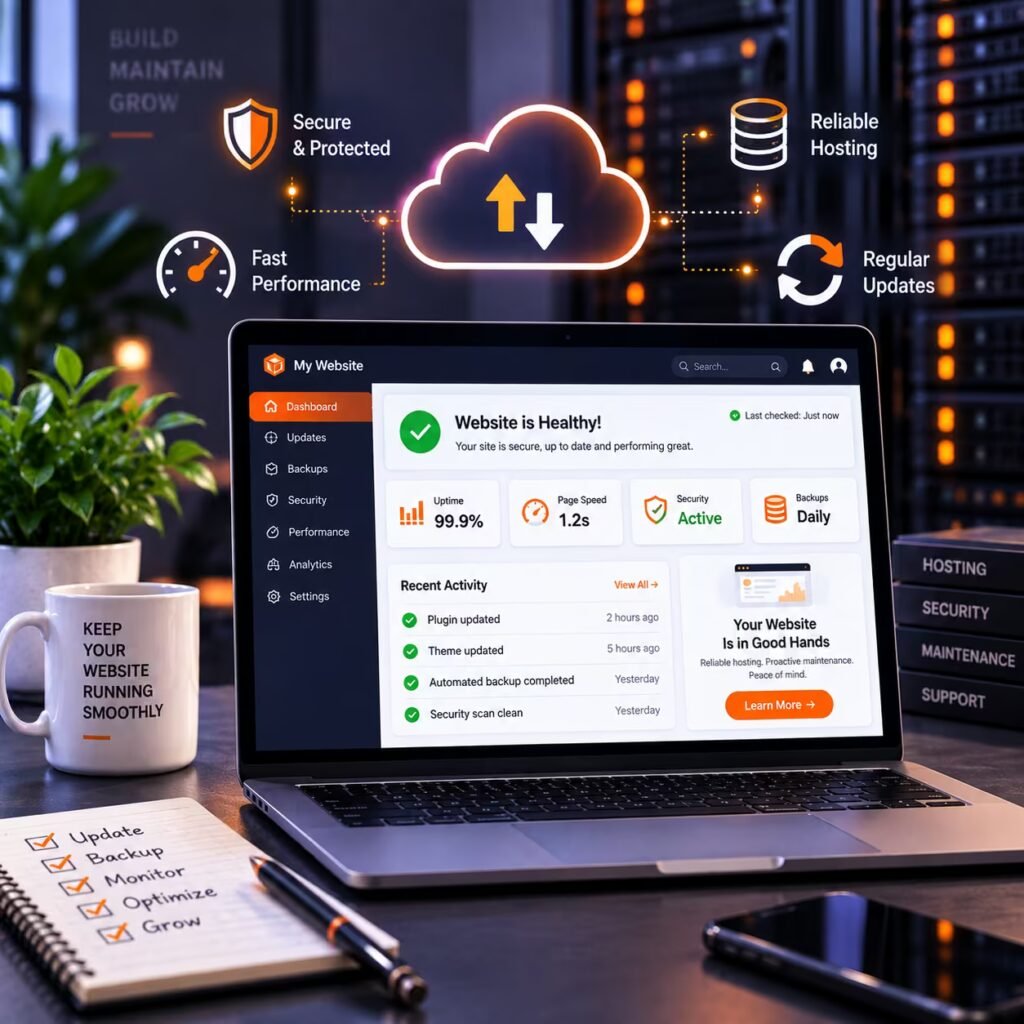 Modern Website Hosting Dashboard