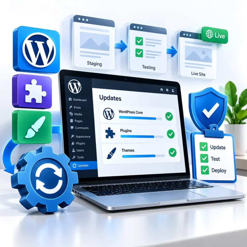 WordPress Update Workflow Dashboard
