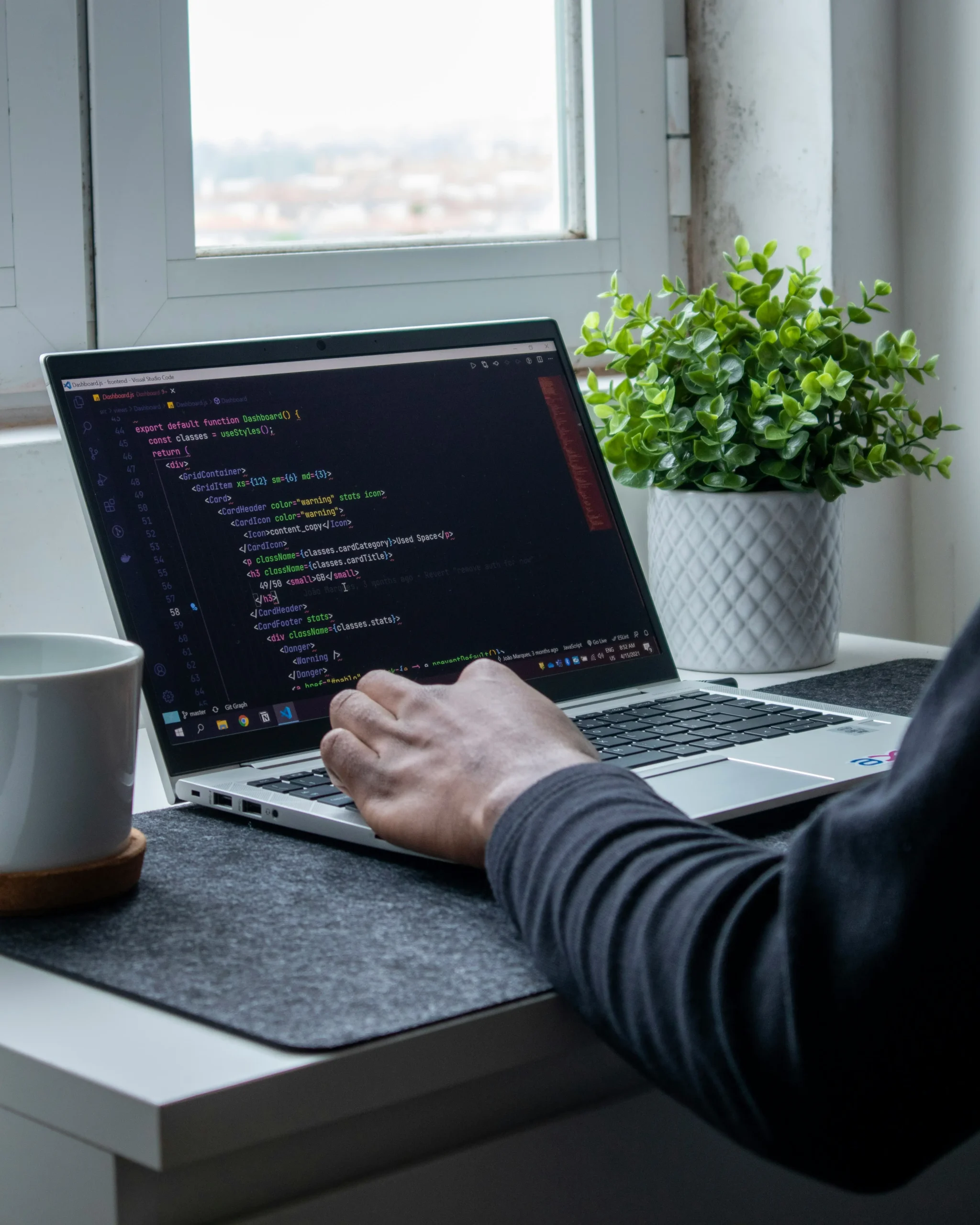 Developer providing technical support and troubleshooting website code