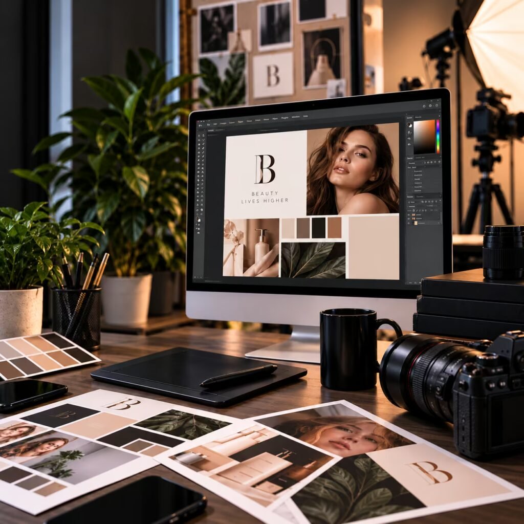 Beauty Branding Studio Workspace