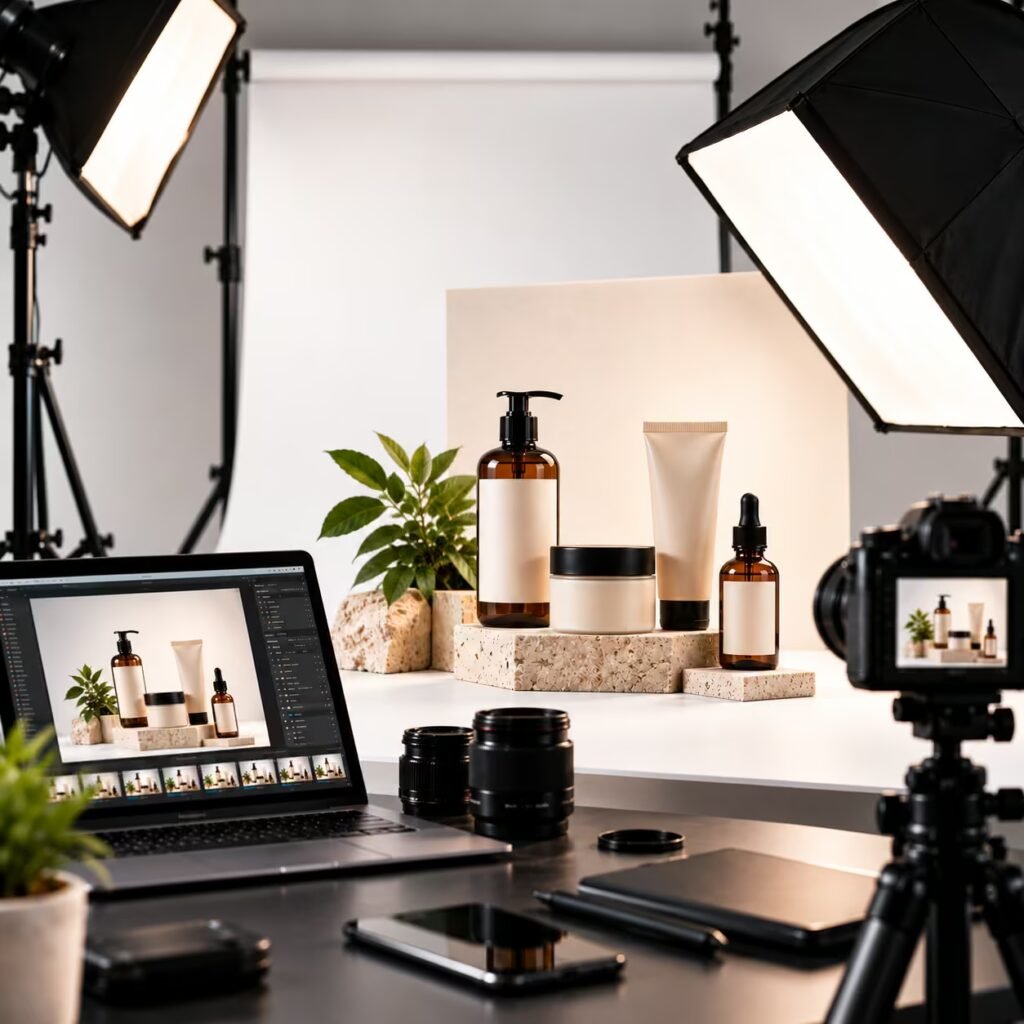 Behind-the-Scenes Skincare Studio Shoot