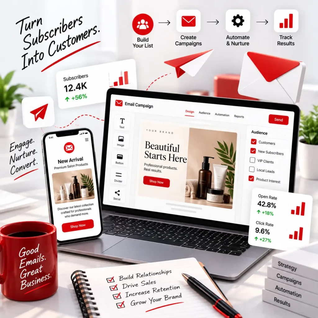 Email Marketing Workspace Hero